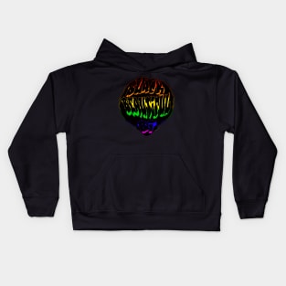 Black, beautiful, bi(rainbow) Kids Hoodie